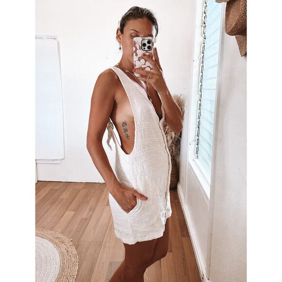 Free People Janey Pinafore Dress Medium - Picture 7 of 12